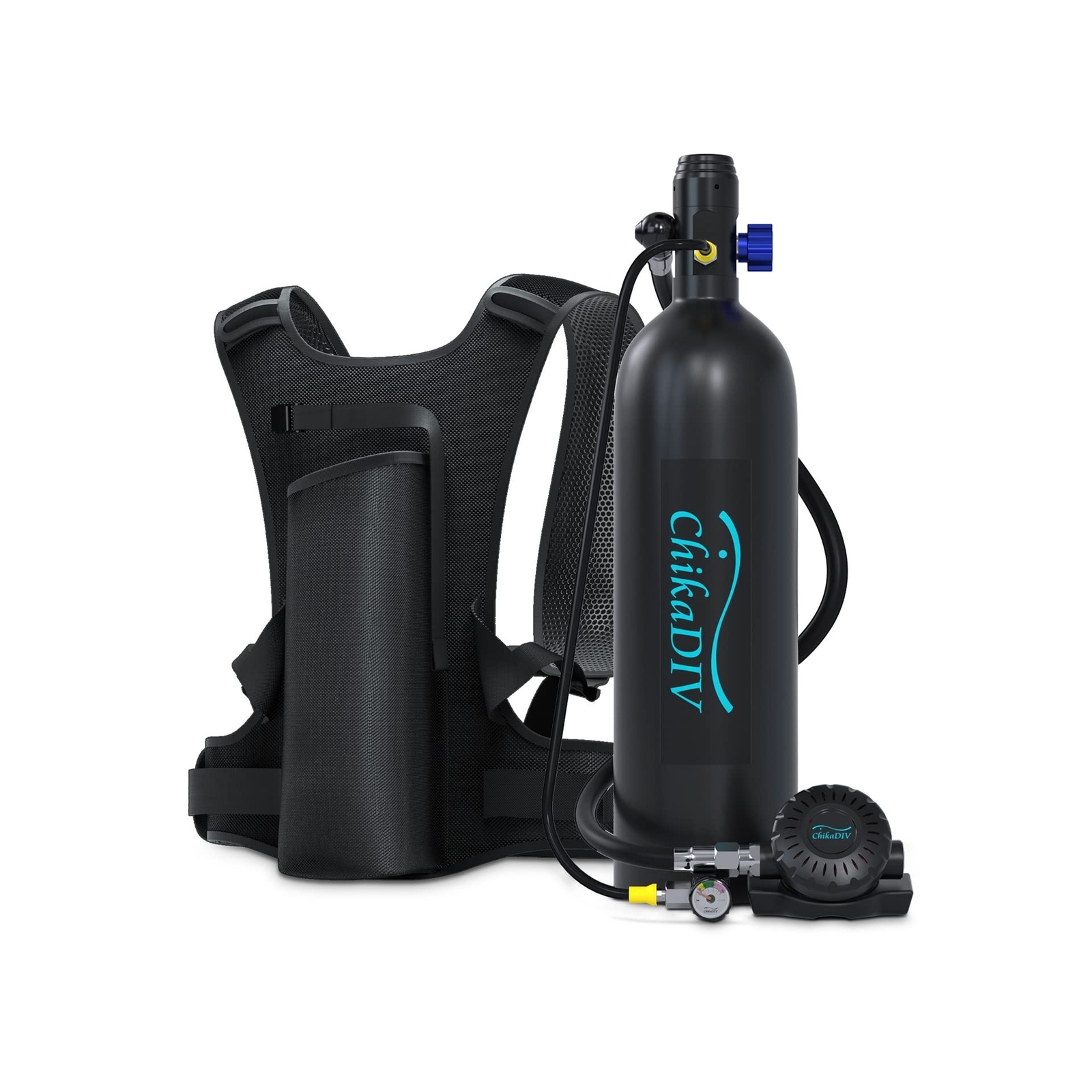 Scuba Tank up to 30mins Diving time,1.9L Portable Diving Tank Set Suitable Wi...