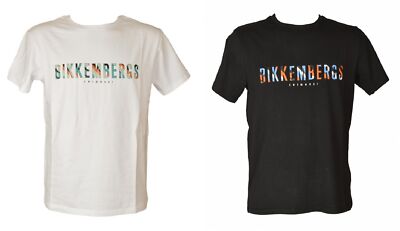 BIKKEMBERGS Herren T-Shirt Kurzarm Rundhals Baumwolle mit Print Artikel BKK25MTS
