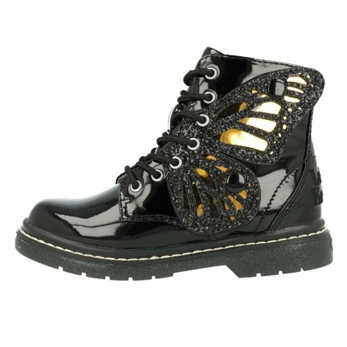 Lelli Kelly Argento Black Boot Patent 