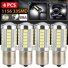 4pcs Super Bright White 1156 RV Trailer 33-SMD LED 1141 Interior Light Bulbs US