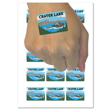 Destination Crater Lake National Park Temporary Tattoo Water Resistant Set