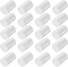 20 Pcs Clear Plastic Film Canisters with Lids 35mm Caliber Empty Camera Reel Box