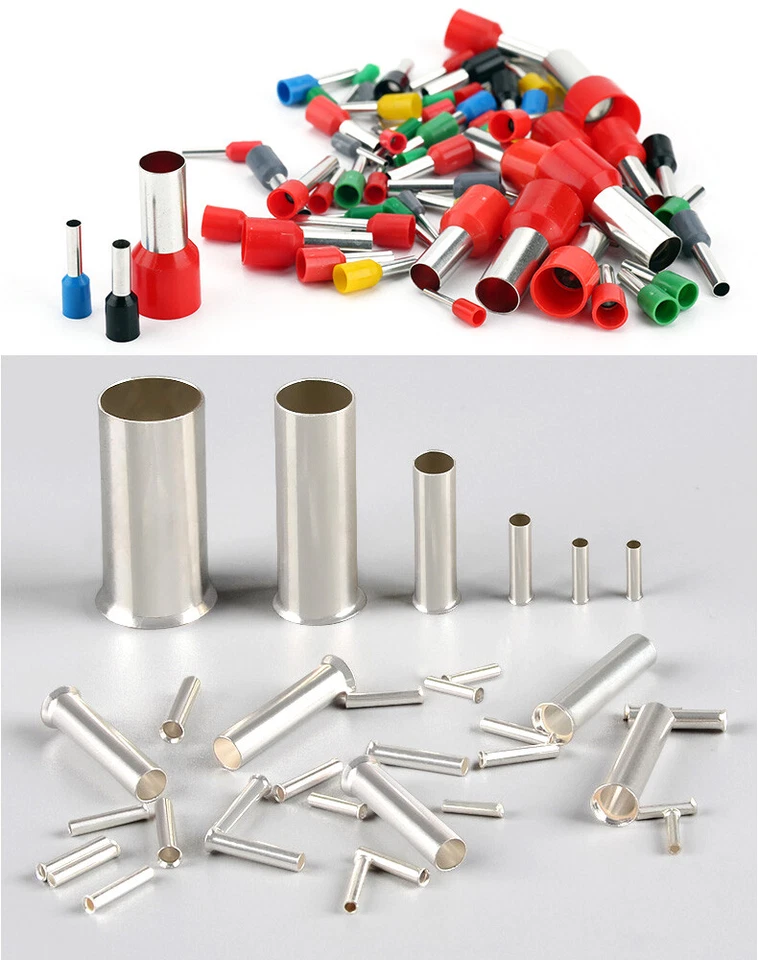 KT-ELEKTRONIC Aderendhülsen 0,5mm² 1mm² 1,5mm² 2,5mm² 4mm² 6mm² 10mm² isoliert unisoliert