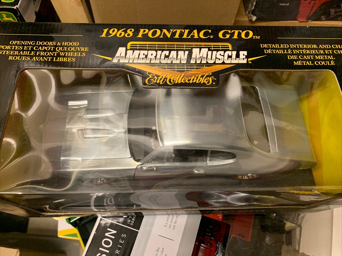 ERTL AMERICAN MUSCLE 1968 PONTIAC GTO CHROME CHASE 1/18