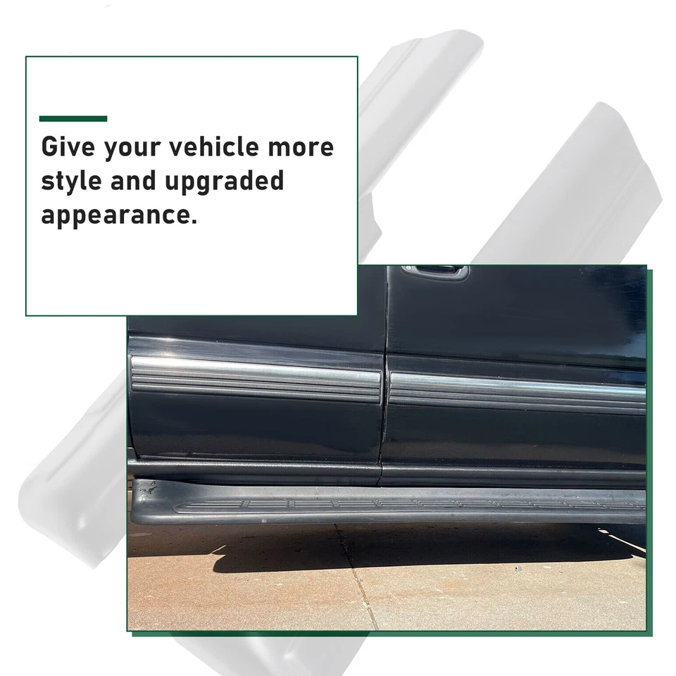 For 14068 Rocker Panels Covers For 99-06 Chevy Silverado GMC Sierra Extended Cab - Image 4 of 4