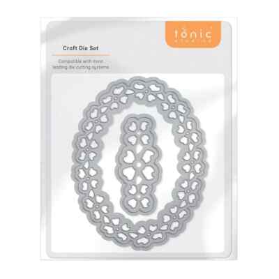 #4697  e - TONIC STUDIOS METAL CUTTING DIE -  PANSY OVALS
