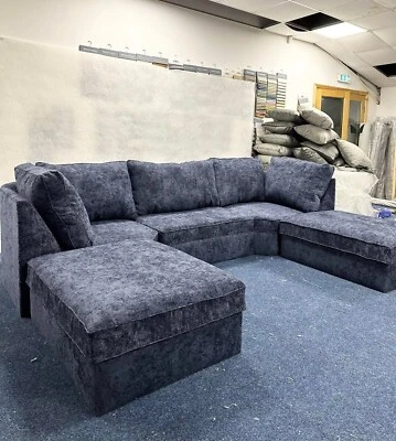 U Shape Sofa SALE PRICE Cinema Sofa Alaska New Corner Chaise Footstool