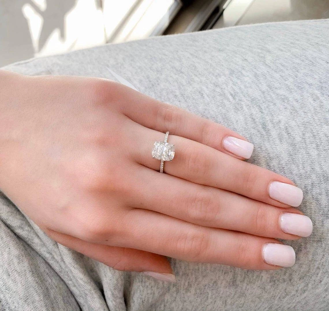 2 carat cushion cheap cut engagement rings