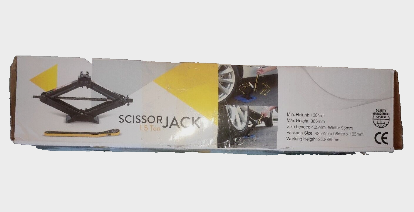 Amvia Scissor Jack for Car 1.5 Ton (3,300 lbs) Car Jack Kit Tyre