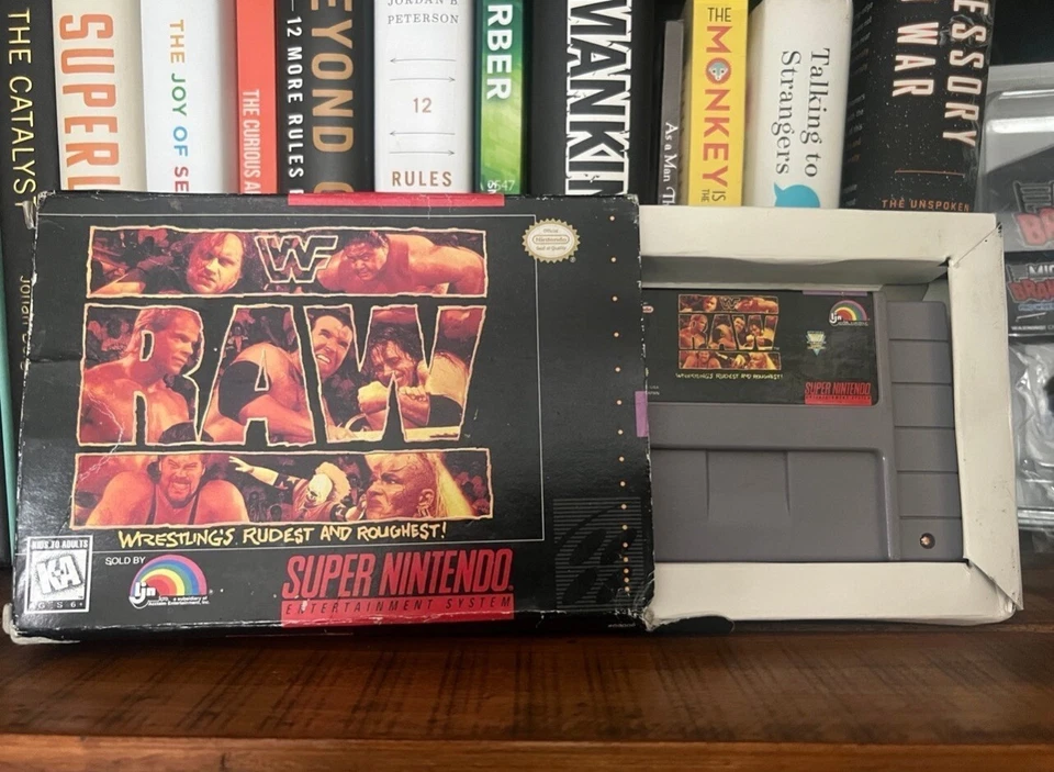 WWF Raw SNES Wrestling Oval Circle  Complete 1991 Original - Image 3 of 4