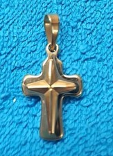 1" Brass Cross Pendant