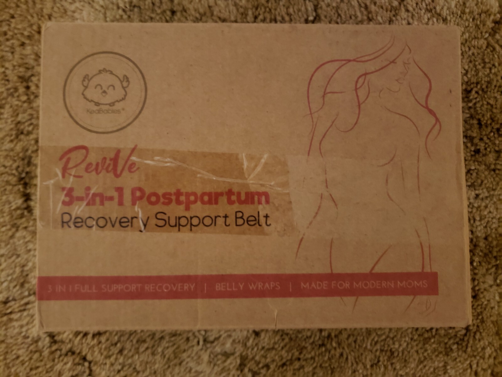 Revive KeaBabies 3-in-1 Postpartum Recovery Support Belt in Ivory One Size-image