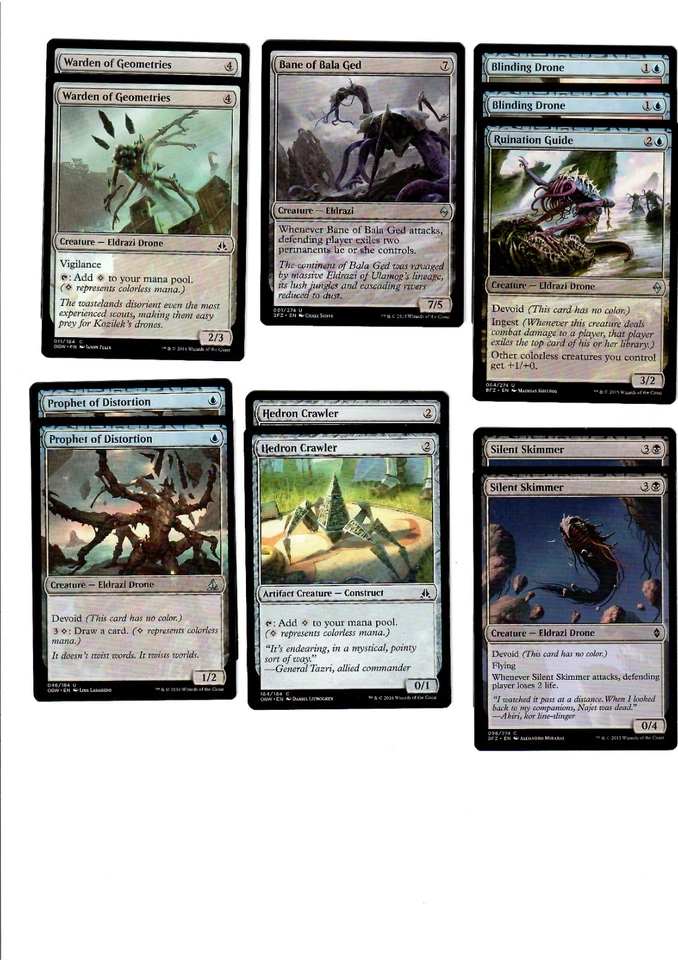 Eldrazi Menace(Blue/Black)-MTG-Custom Casual 60 Card Deck - Magic: The Gathering - Image 2 of 4