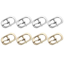 Single Prong Belt Buckle 1.5" 8 Pcs Metal Roller Buckle Oval Center Bar Buckl...