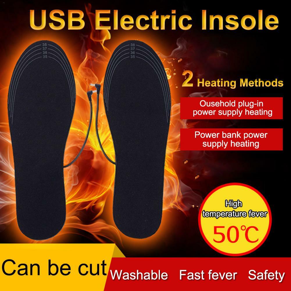 Plantillas de Calefacción Almohadillas para Zapatos Eléctricas Recargables USB