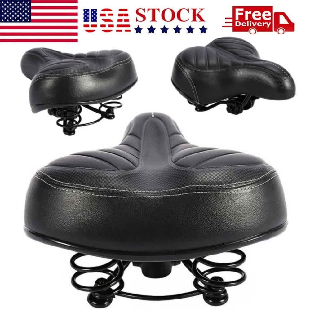 Comfort Wide Big Bum Soft Gel E-bike Bicycle Saddle Seat Air Cushion Gel Pad NEW