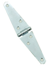 2pc 3" Light Duty Strap Hinge, Galvanized Finish, Screws Included
