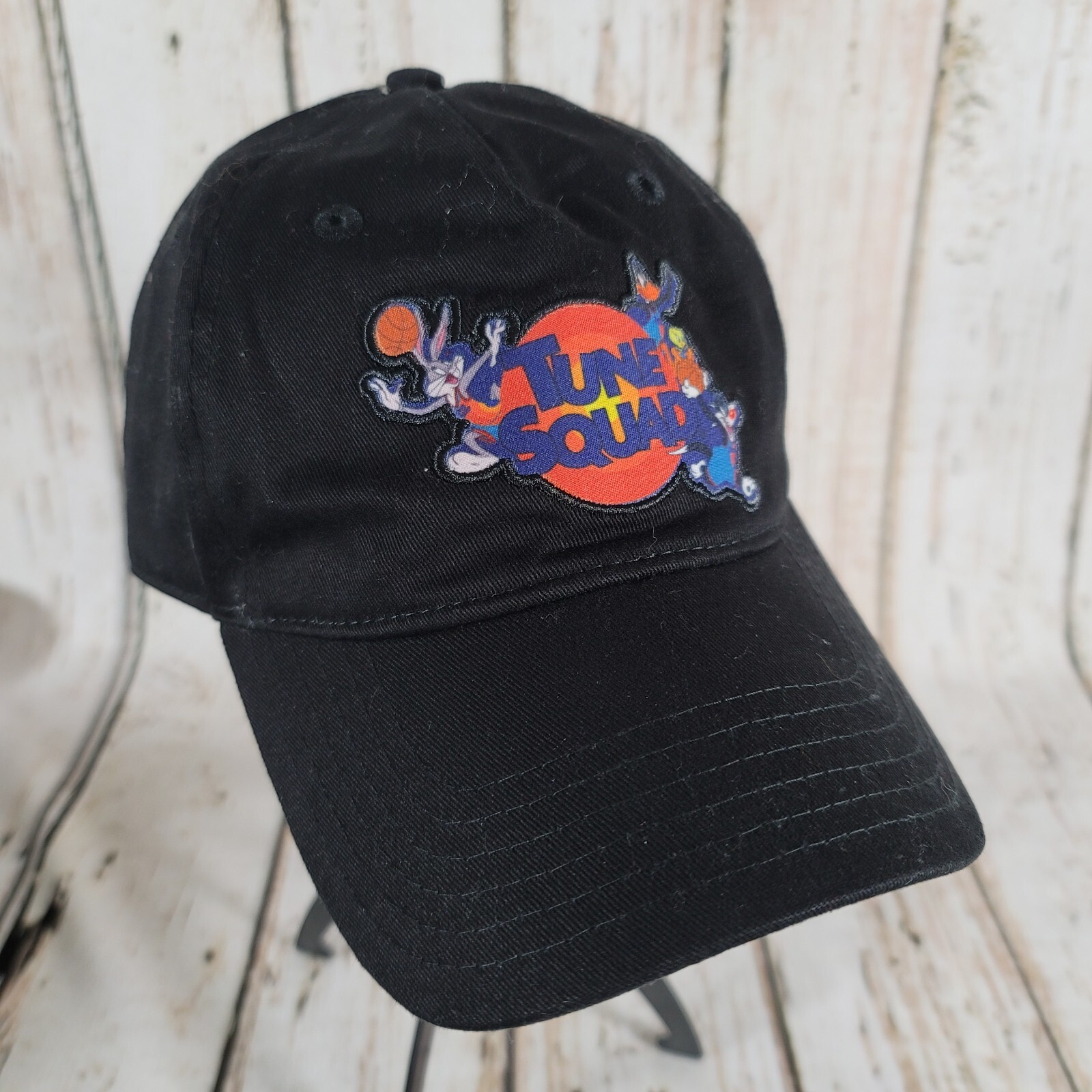 Space Jam Baseball Cap Hat Tune Squad Black Adjustable Gem