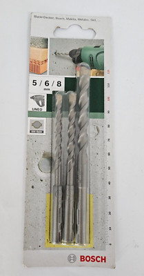 BOSCH 3 tlg. Beton Bohrer Set 5/6/8mm Betonbohrer