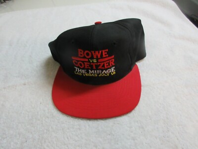 Boxing Cap Riddick Bowe vs Coetzer The Mirage Las Vegas July 18