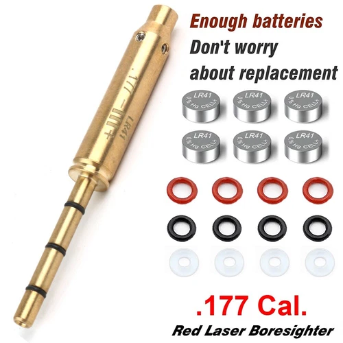 Laser Boresighter End Barrel Red Laser Bore Sight Sighter .177 for Pistol Rifle - Picture 5 of 11