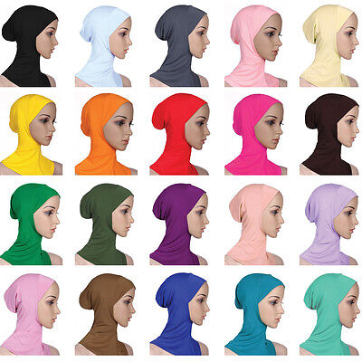 Einteilige Bone Untertuch Amira Hijab Kopftuch Scarf Esarp Neu Lila Takschita