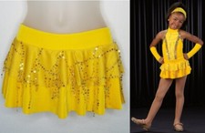 Sunnyside Up Dance Costume Swing Skirt  Headwrap Only Child M  Adult Small New