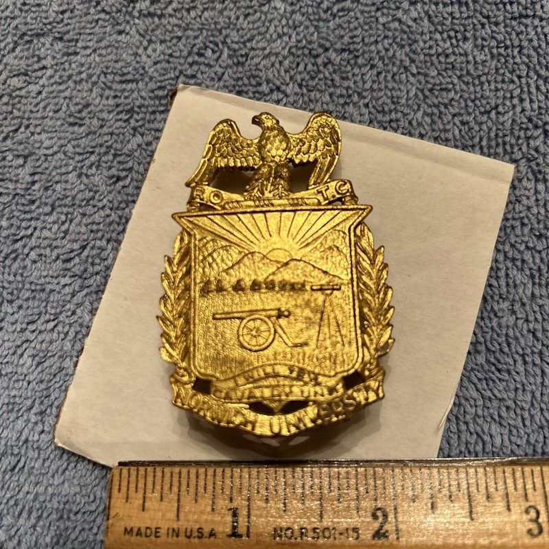 NORWICH MILITARY HAT PLATE… MARKED: N. S. MEYER