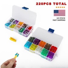 220Pcs Standard Mini Blade Fuse Kit Assorted Set Car Auto Truck SUV Automotive