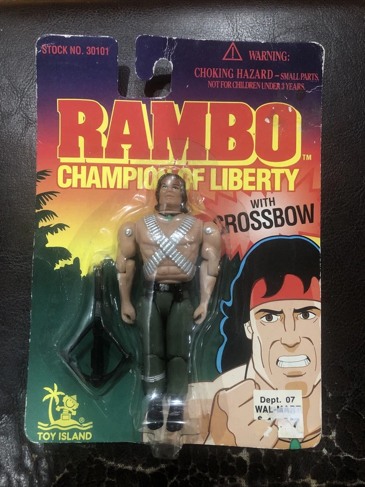 NEW🔥1995 Toy Island RAMBO Champion Of Liberty FACTORY SEALED BLISTER PACKAGE🔥 - Image 3 of 4