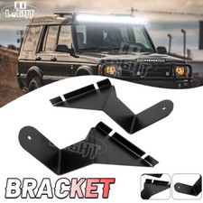 Black Light Bar Brackets Galv 52'' Curved Led To Fit Land Rover Discovery 1 & 2