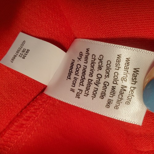 Croft & Barrow Womens Button Up Jacket Cardigan SZ M Orange Red Long Sleeve - 第 8/13 張圖片