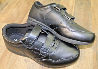 Propet Mens US Size 13 XX 5E Black Leather Walking Shoes  display picture 2