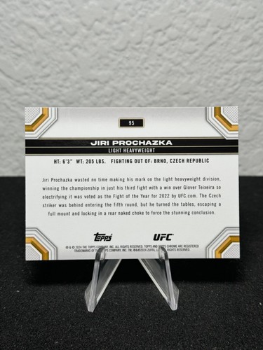 Réfracteur à prisme base UFC chromé 2024 Topps 1 - 200 - COMPLÉTEZ VOTRE SET - PYC - Photo 119/237