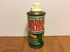Vintage 1983 TURTLE WAX Chrome Polish and Rust Remover 7 fl oz Can Original