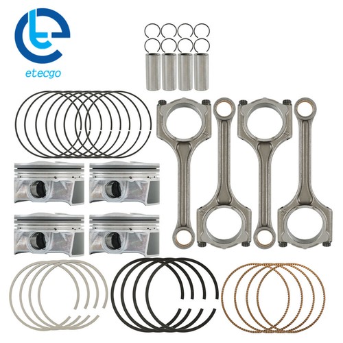 For 2014-2018 Kia Soul Forte Koup 2.0L 4 x Piston & Rings Connecting Rod kit - Foto 1 di 10