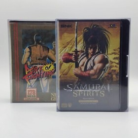 LOT 15 x NEOGEO SNK Neo Geo AES cartridge Clear Plastic Cases Box Protectors dus