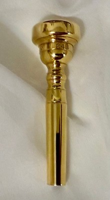 LASKEY 84B Trumpet mthp GOLD PLATE 27 throat