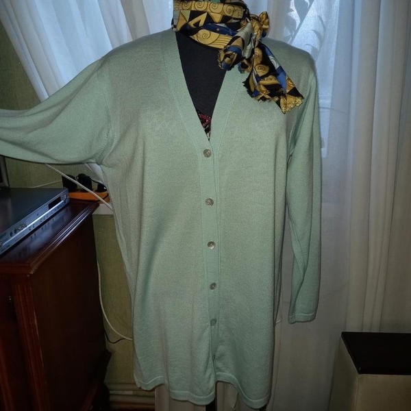 Women Peter Hahn Sweater Blue Wool 42 / XL / 50