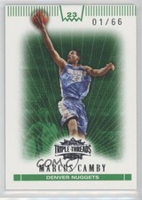 2007-08 Topps Triple Threads Emerald 1/66 Marcus Camby #63 0kx0