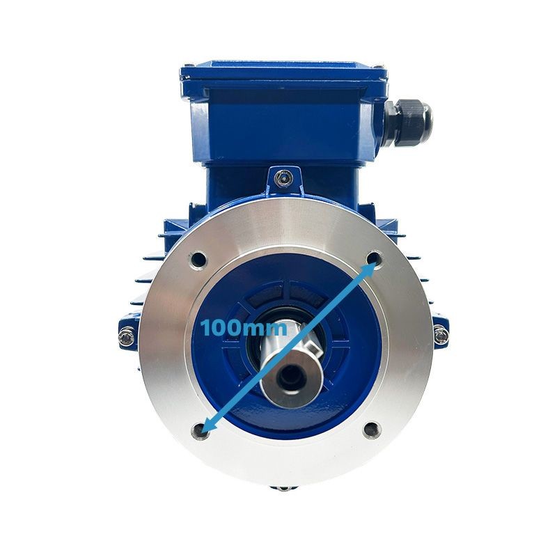 Moteur triphasé 0.55 kW 230V 400V pour pompe hydraulique et convoyeur - 3