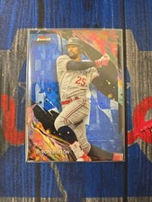 2024 Topps Finest - Uncommon Byron Buxton #147 Blue Refractor Checkerboard /75