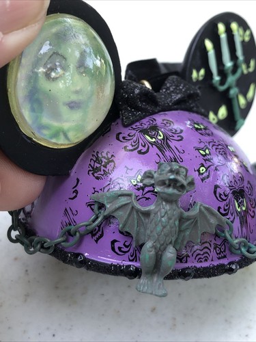 Disney Haunted Mansion Mickey Ear Hat Christmas Ornament - Picture 3 of 5
