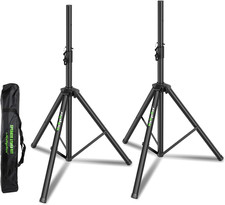 Set of 2 Universal Tripod Speaker Stands Metal Heavy Duty DJ PA Tripod Speaker S