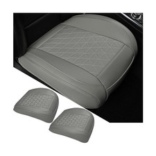 Khguz Leather Car Seat Cover Front Bottom Protector Waterproof Cushion 2pcs