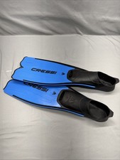 Used Cressi Rondinella Full Foot Fins - Blue, Size: 7-8