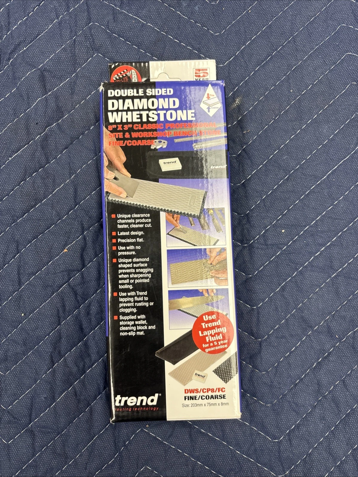 Trend DWSCP8FC Classic Pro Double-Sided Diamond Sharpening Stone, FineCoarse, 8