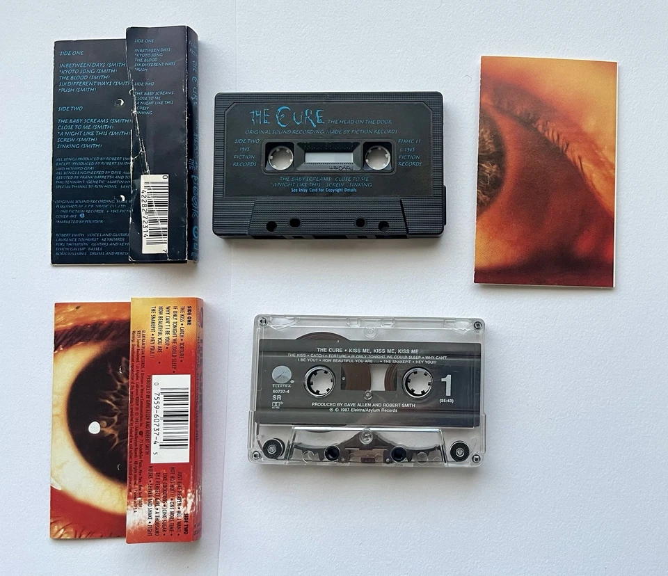 The Cure, Kiss Me Kiss Me Kiss Me + The Head On The Door Cassette Tape, RARE - Image 3 of 4