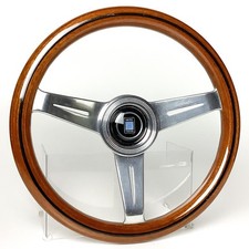 Nardi Classic 330mm Wood Steering Wheel Polished Spoke Vintage Used Nardi Classic 330mm Wood Steering Wheel Polished Spoke Vintage Used