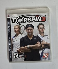 Top Spin 3 (Sony PlayStation 3, PS3 - 2008) Complete with Manual